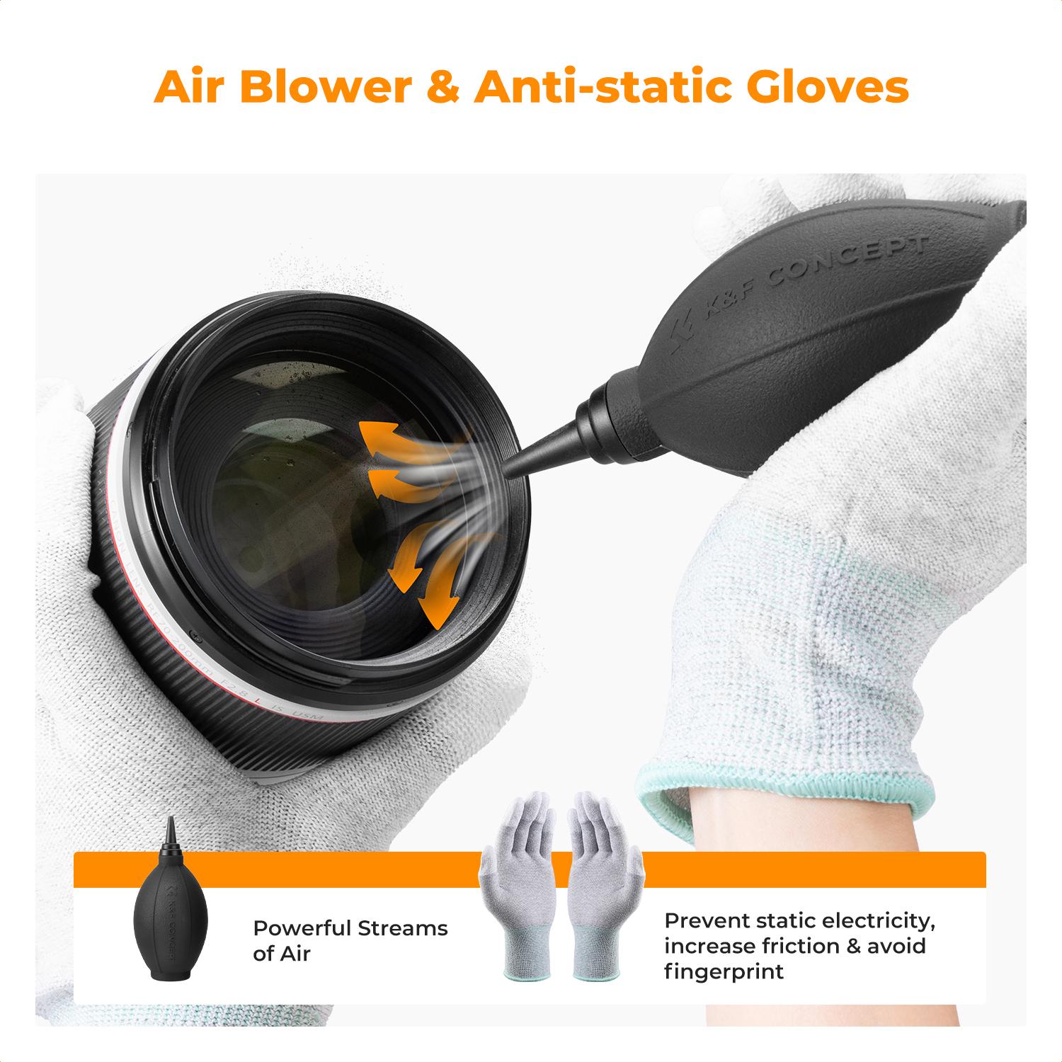 【K&F CONCEPT】Multi-Purpose Camera Lens Cleaning Kit，Smartphone Cleaning Kit.