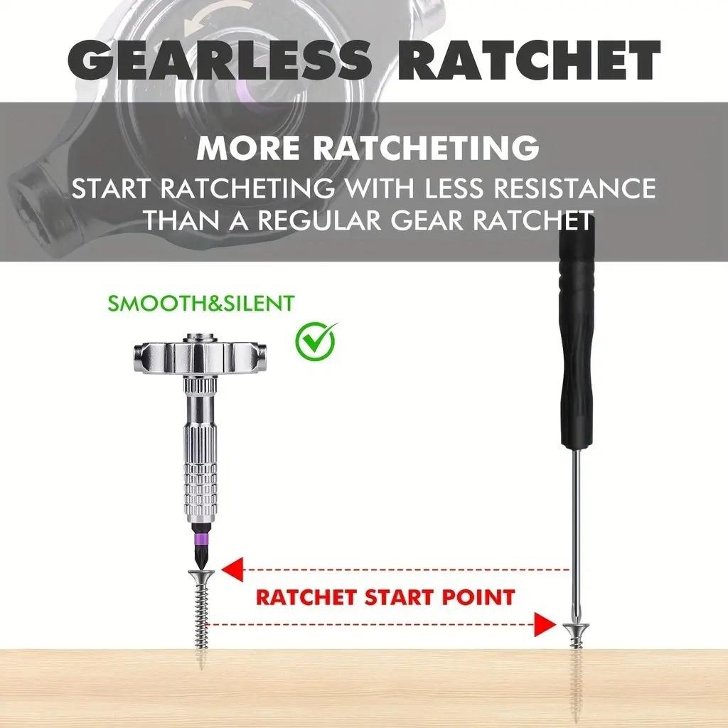 40-In-1 Ratchet Screwdriver, S2 Steel Tip, Magnetic Design, Multi-Functional Tool for Electrical Repair, Home Improvement, Bicycles, Hardware Tools