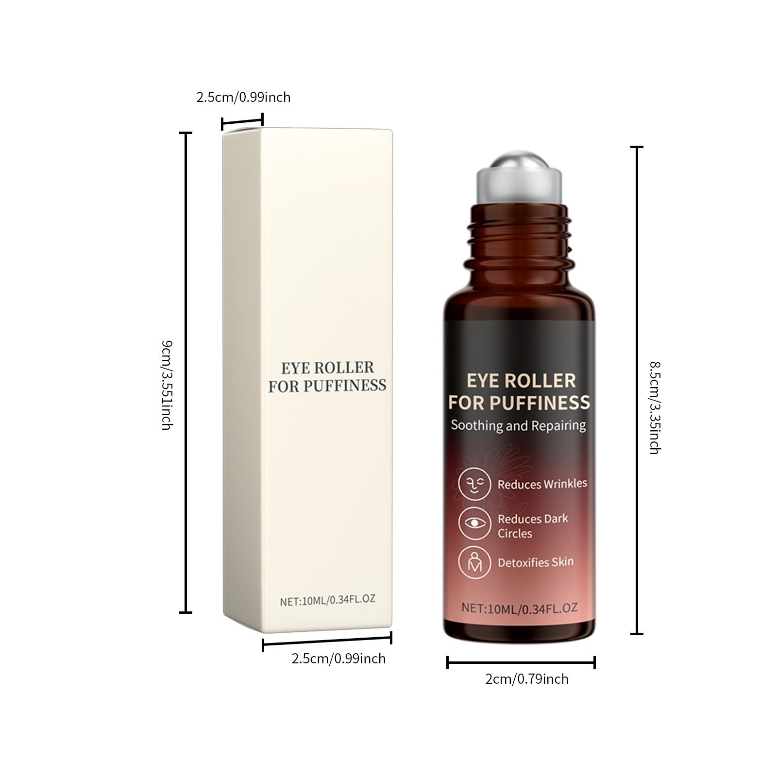 Eye Roll-On Essence, Gentle Hydrating Eye Cream, Smooths and Firms Skin, Moisturizes and Brightens, Fine Texture, Revitalizing Serum