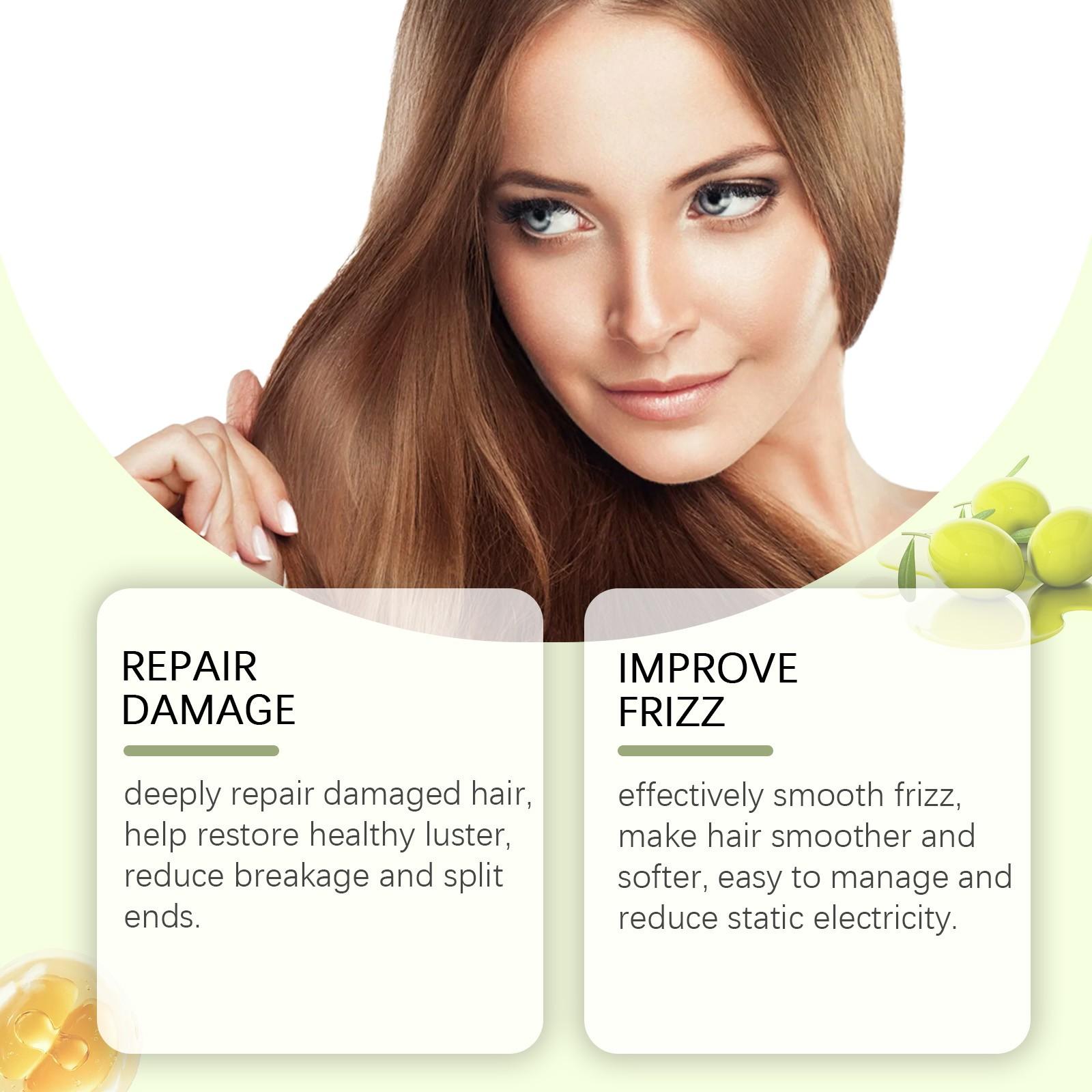 Ouhoe Nourishing Hair Mask, Smooths and Repairs Scalp and Roots, Brightens Hair with Citrus Scent, Moisturizing Hair Care