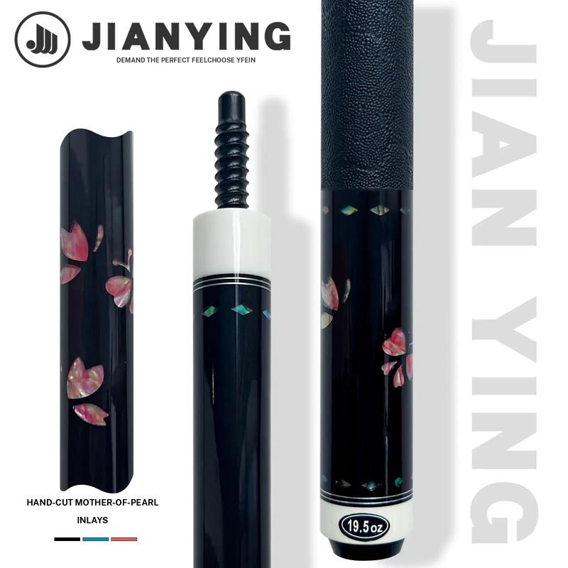 2026 new design billiard cue. Inlaying technique carbon fiber 1/2 billiard cue comes with a cue box and accessories. It features a 58 inch, 11.8mm cue tip Comes with cue case + leather tip + gloves + towel + chalk