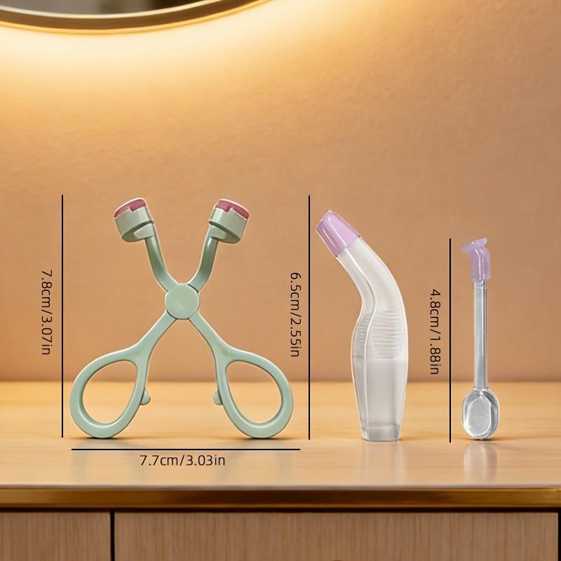 3-Piece Contact Lens Removal Tool Set, Ergonomic Tweezers and Insertor, Suitable for Soft and Hard Lenses, Ideal for Daily Use and Travel