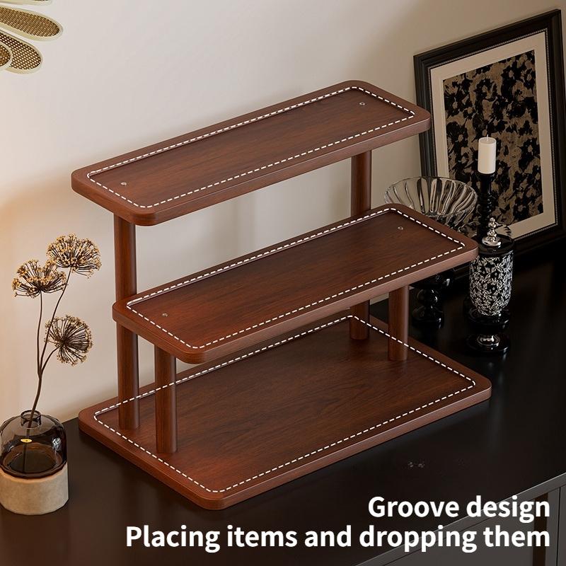 Multi-Layer Display Shelf, Display Stand, Home Storage Rack, Cup Holder, Key Organizer, Small Item Organizer, Space-Saving Design, Durable Material