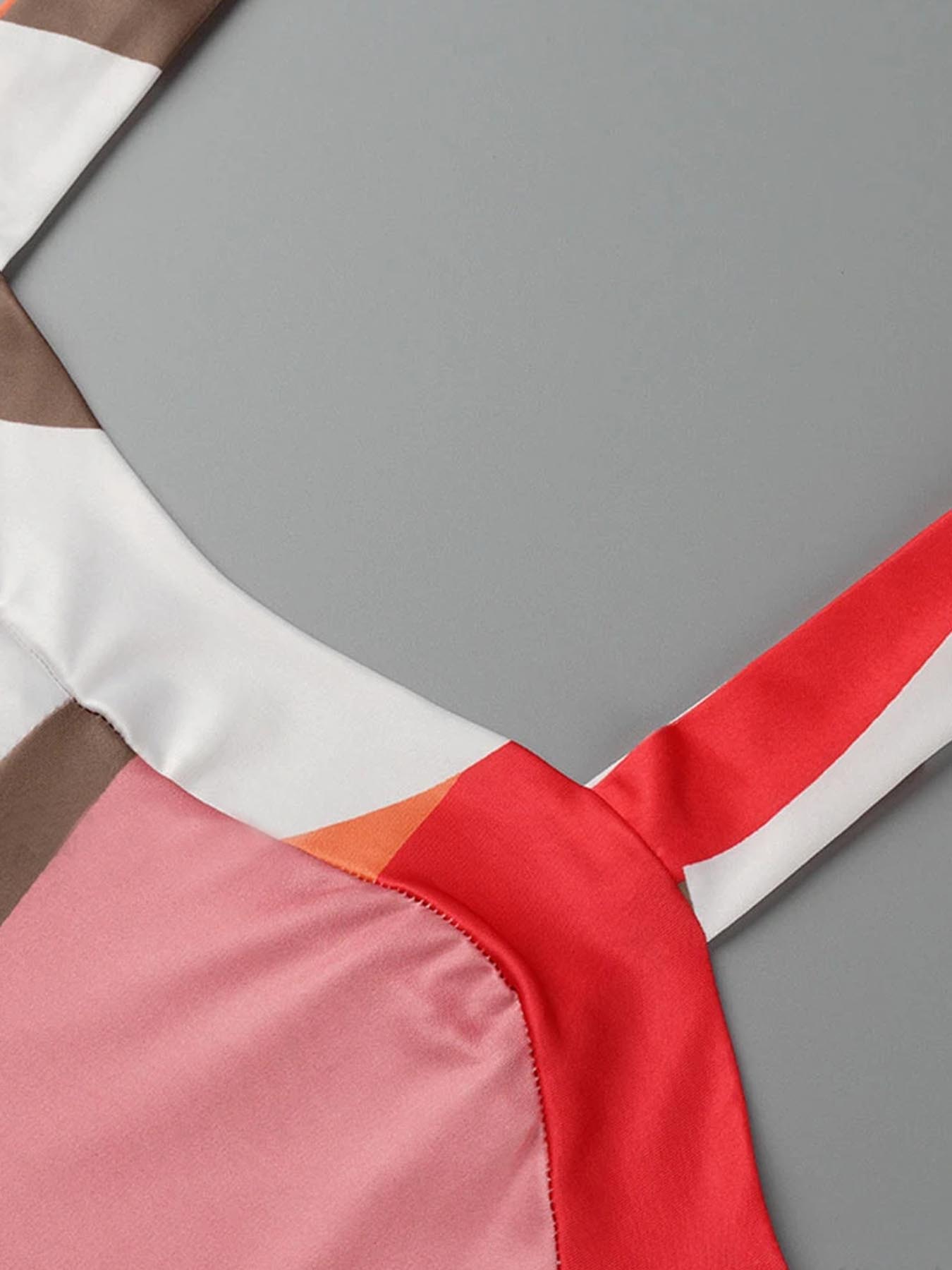 Women's Geometric Print Tank Jumpsuit, Casual Sleeveless Jumpsuit for Summer, Women's Jumpsuit for Beach Holiday, Elegant Party Jumpsuit