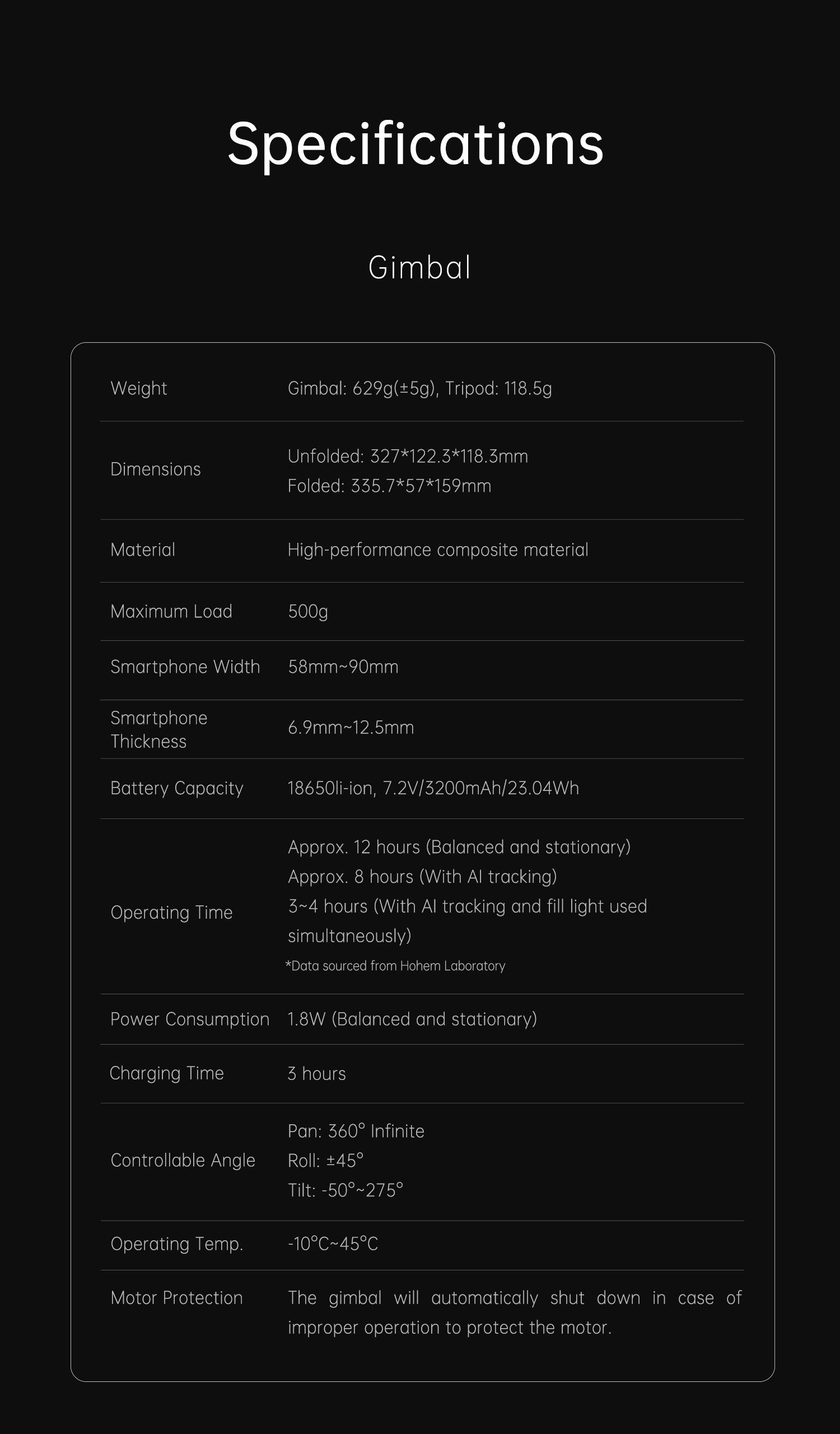 Hohem iSteady M7 Kit AI Tracking Smartphone New Gimbal Stabilizer 3-Axis with Magnetic Fill Light/AI Tracking Sensor for iPhone Android with 1/4-inch Color Tochscreen Display,Detachable Remote Controller, Max Payload 500g