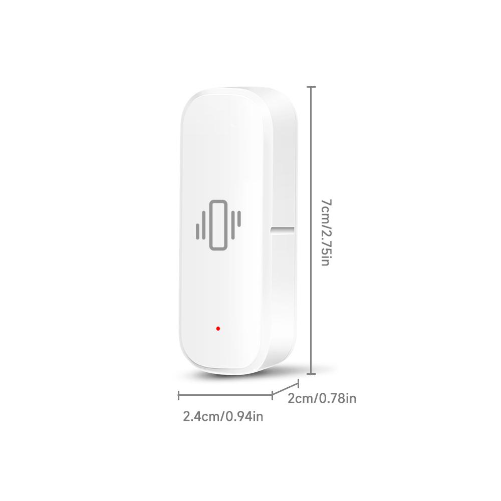 Tuya Wi-Fi/Zigbee intelligent vibration sensor Motion Sensor mobile phone remote security alarm system intelligent linkage app Google vibration senso intelligent life APP real-time monitoring of movement vibration alerts records