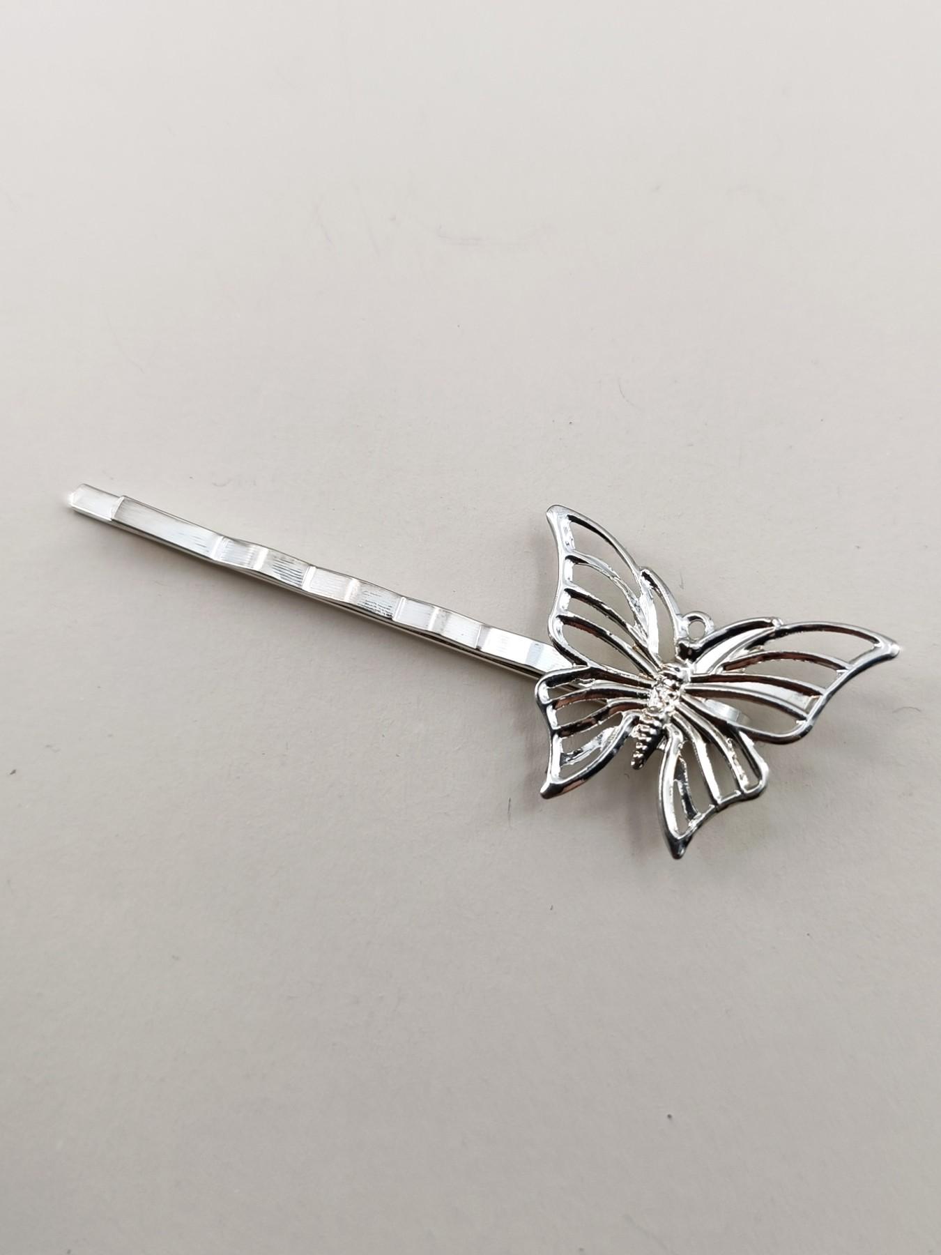 Elegant Butterfly Hair Clips Set of 4, Metal Material, Hollow Design, Perfect for Parties, Beaches, Travel, Compact and Portable