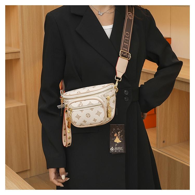 New 2026 Trendy Printed Women's Bag, Vintage Chic Single Shoulder Crossbody Bag, Commuter Casual Chest Bag, All Seasons Fashion Accessory