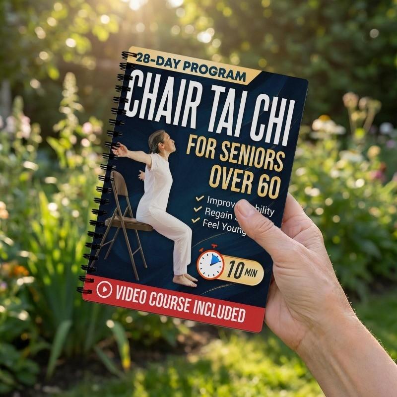 Chair Tai Chi for Seniors Over 60: Safe & Easy 10-Minute Daily Seated Flows to Improve Mobility, Regain Strength, Feel Younger, and Sharpen Your Mind | With Illustrations & Video Tutorials