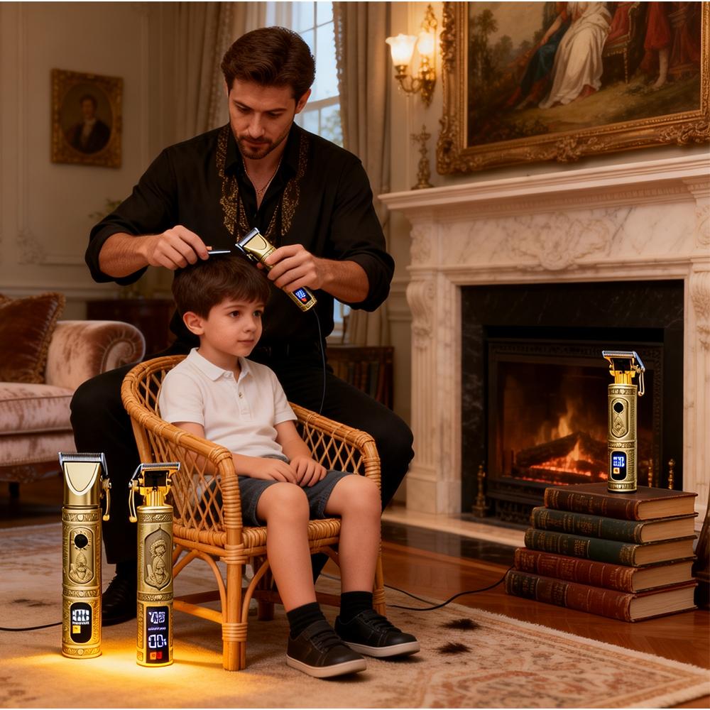 Professional Hair Clipper Kit, 1 Box Cordless Hair Trimmer, Electric Hair Clipper with LED Display, Haircutting Machine for Barber, Hair Clipper Set #TOP PICKS