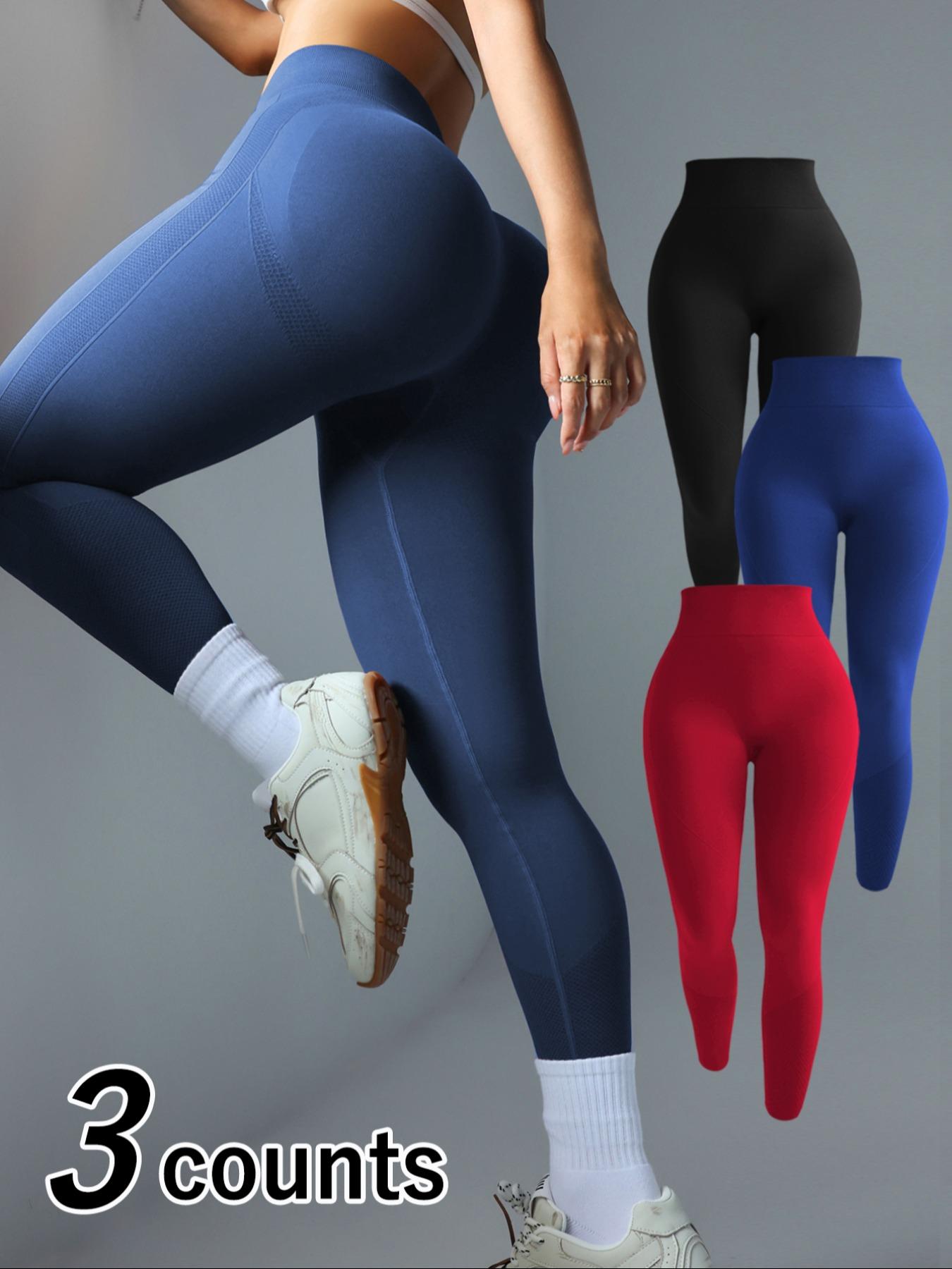 Women's High-Waisted Sporty Tight Yoga Pants, Elastic Fabric, Breathable Comfort, Suitable for Gym and Daily Use, All Seasons, Skinny Yoga Bottoms