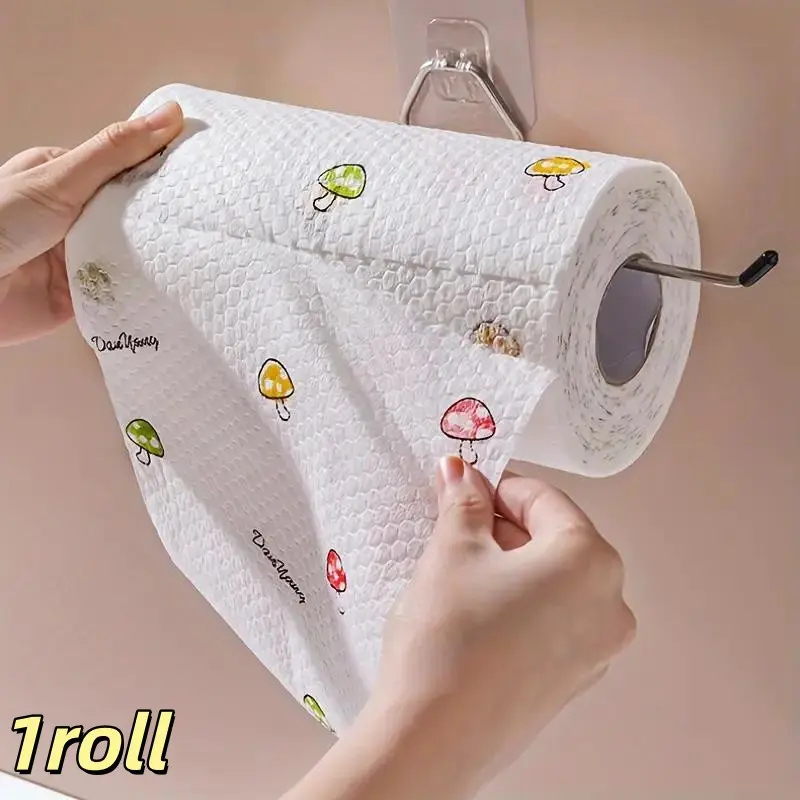 Reusable Washable Kitchen Paper Towels, Oil Absorbent Non-Stick Roll, Durable Cleaning Essential, Home Car Living Room Bathroom Use