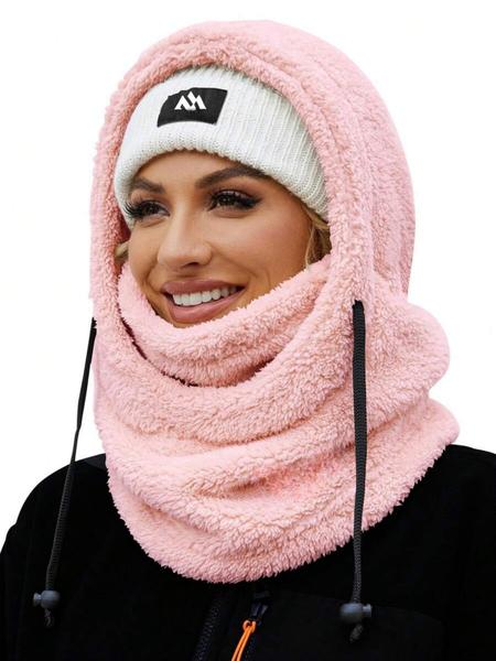 Upgrade Thickened Balaclava Hat, Winter Fleece Face Mask Scarf Combo, Warm Inner Layer, Thermal Ski Mask, Unisex Full Head Neck Cover