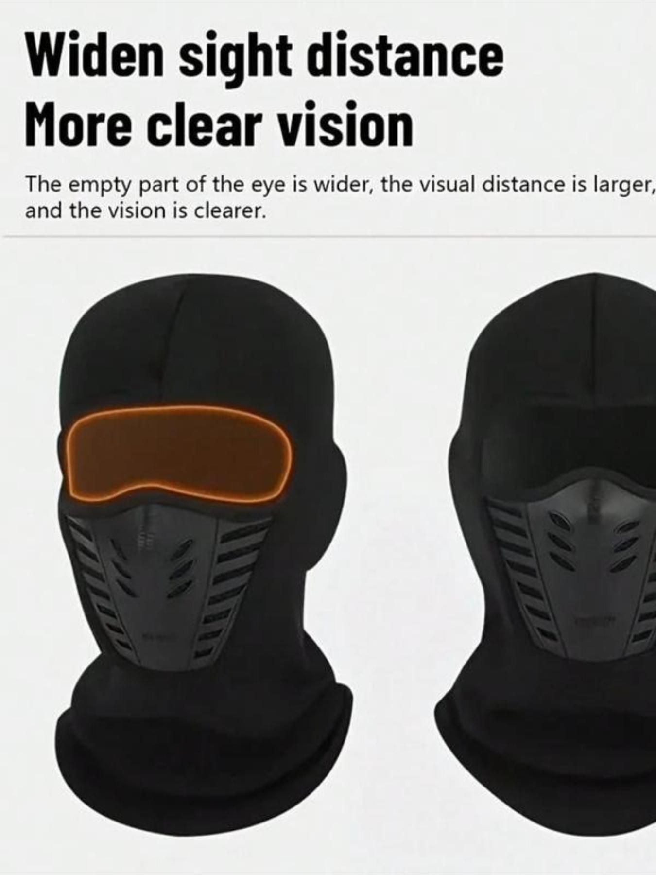 Winter Fleece Windproof Face Mask, Full Coverage Design with Breathable Holes, Head Neck Protection for Skiing Motorcycle Outdoor Sports