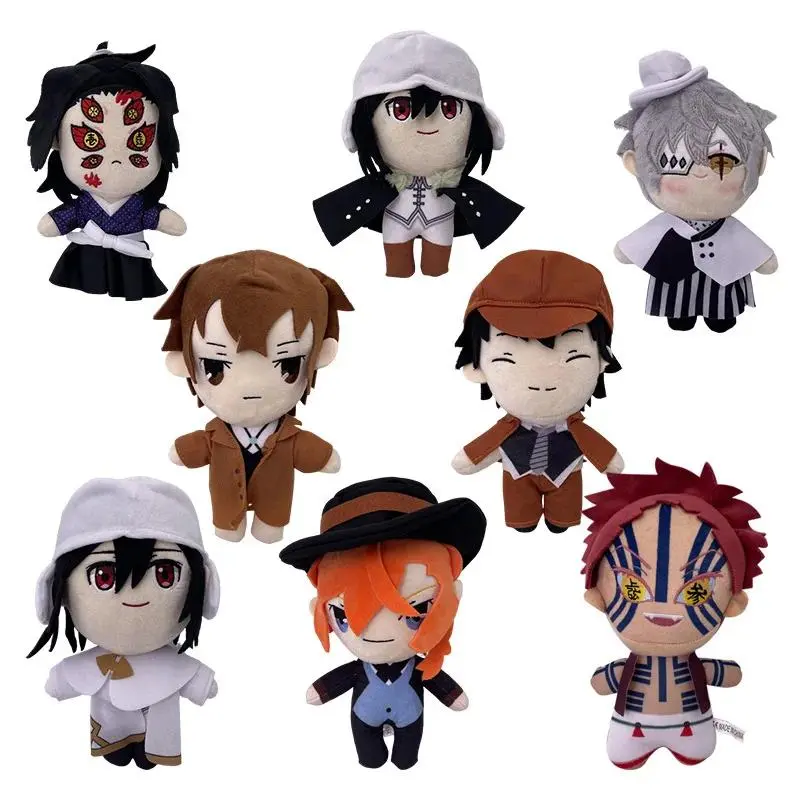 New Anime Bungou Stray Dogs Plush Doll Toy Osamu Dazai Nakahara Chuya Cute Soft Stuffed Pillow Kids Gift 22cm Popular toys 2026 Hot selling toys