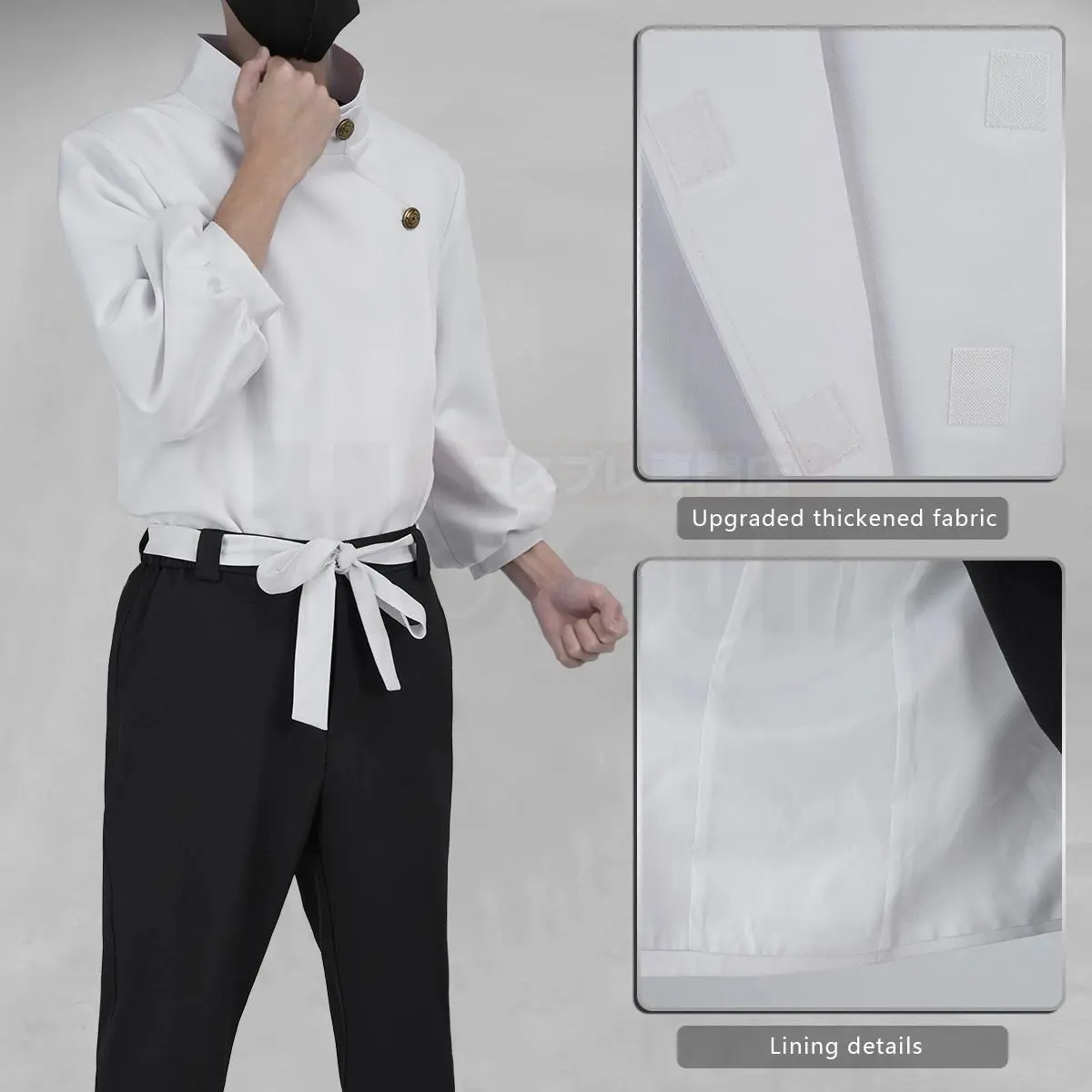 HOLOUN Jujutsu JJK Manga Anime Yuta Okkotsu Cosplay Costume Wig Jacket Black Pants Uniform Rose Net Synthetic Halloween