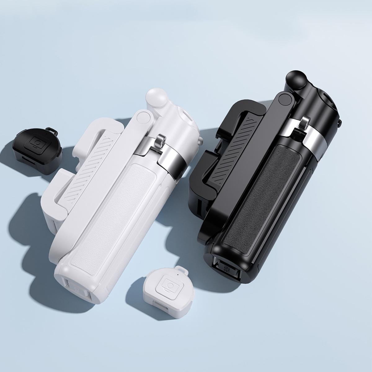 Multifunctional Mini Wireless Selfie Stick Tripod with 2 Lighters & Wide Angle Lens, Selfie Stand, Portable Phone Accessory for Travel Photography, Travel Gadgets