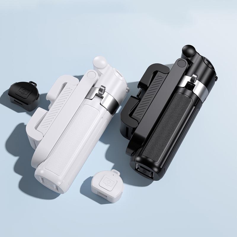 Multifunctional Mini Wireless Selfie Stick Tripod with 2 Lighters & Wide Angle Lens, Selfie Stand, Portable Phone Accessory for Travel Photography, Travel Gadgets