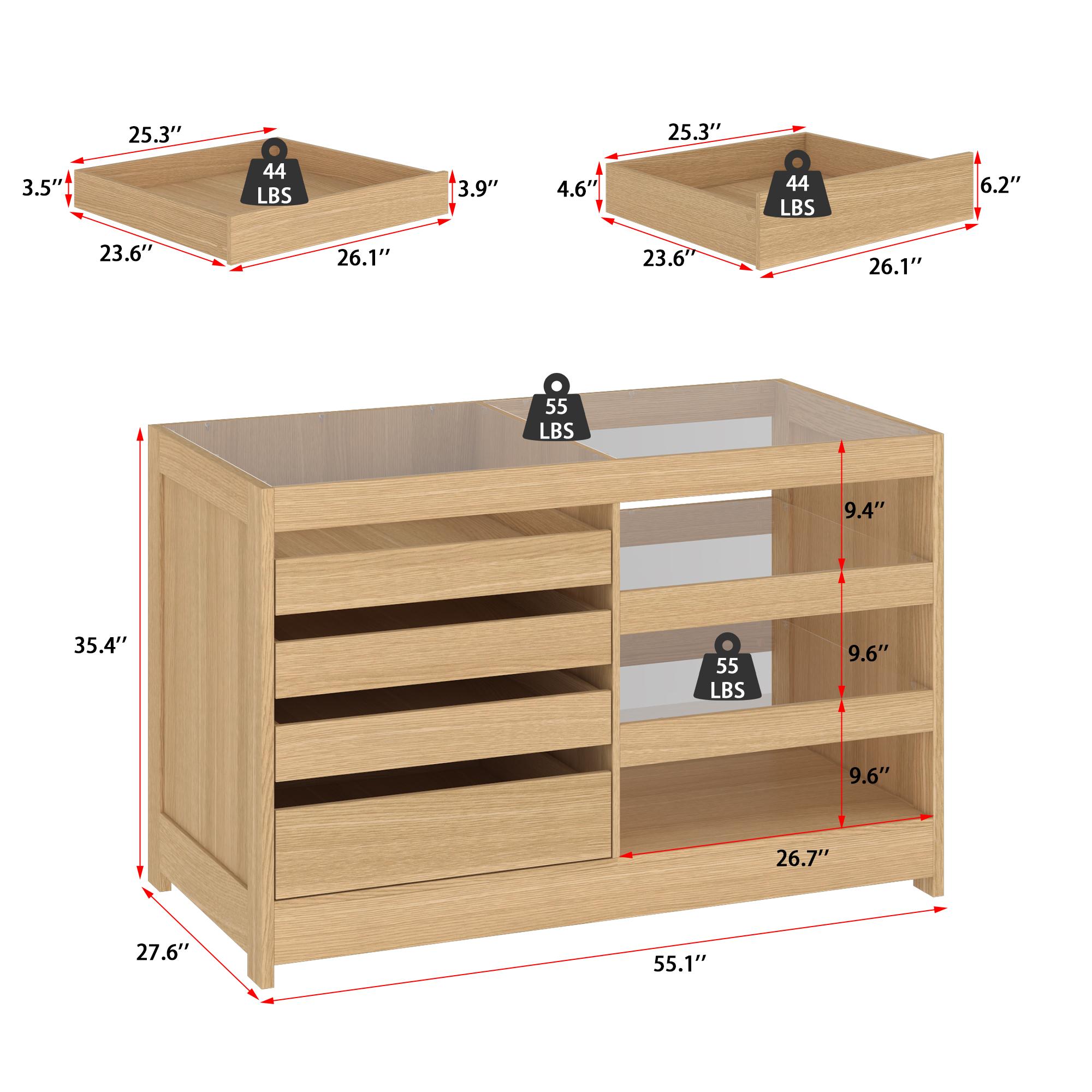 FUFU&GAGA Bedroom Island Wardrobe Closet Island with 8 Drawers & Glass Tabletop Island Dresser with Display Shelf Closet Island for Bedroom Cloakroom Store White (47.2”W x 23.6”W x 31.5”H) FUFU&GAGA Bedroom Island Wardrobe Closet Island with 8 Drawers & Glass Tabletop Island Dresser with Display Shelf Closet Island for Bedroom Cloakroom Store White (47.2”W x 23.6”W x 31.5”H)
