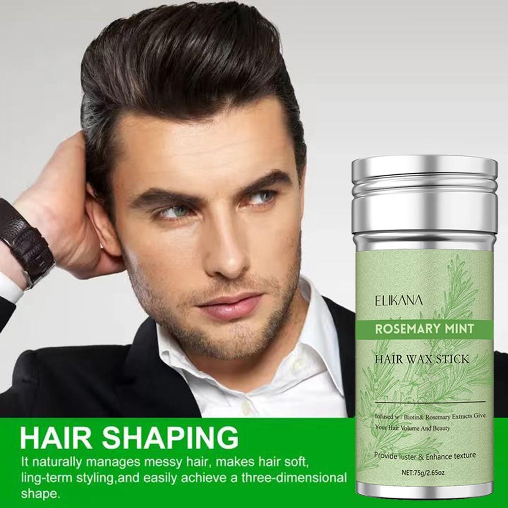Rosemary Hair Wax Stick, for Damaged Hair and Split Ends, Smooth Hair Wax for Men and Women, Anti-Frizz and Volumizing, Hair Styling Wax, Hair Setting Agent.