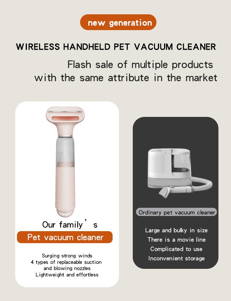 Multi-Functional Pet Hair Remover, Four-In-One Cat Hair Cleaner, Automatic Vacuum Brush, Carpet Bed Cat Fur Remover, Home Car Use