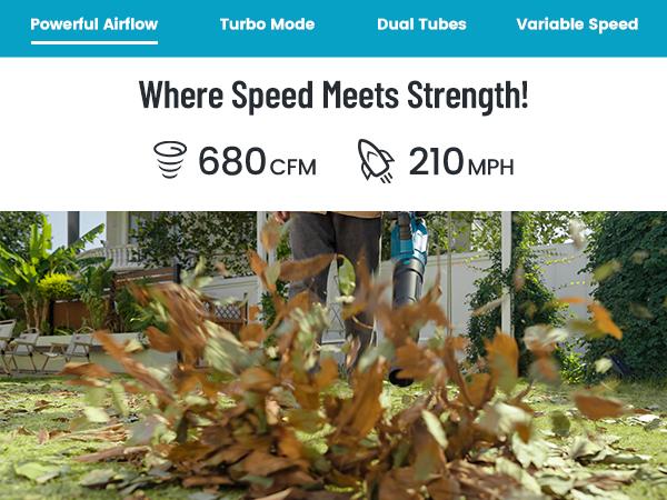 Seesii 40V Cordless Electric Leaf Blower/Snow Blower Cordless, 680CFM/210MPH Brushless Motor with 2 * 5200 mAh Batteries and 2*Chargers, Variable Speed Control & Turbo Button, Electric Blower for Lawn Care/Debris/Dust Seesii 40V Cordless Electric Leaf Blower/Snow Blower Cordless, 680CFM/210MPH Brushless Motor with 2 * 5200 mAh Batteries and 2*Chargers, Variable Speed Control & Turbo Button, Electric Blower for Lawn Care/Debris/Dust