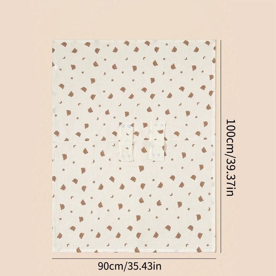 Baby Stroller Sunshade Cover, Cute Cartoon Print, Breathable Mesh, UV Protection, Windproof, Mosquito Repellent, Multi-Scene Use