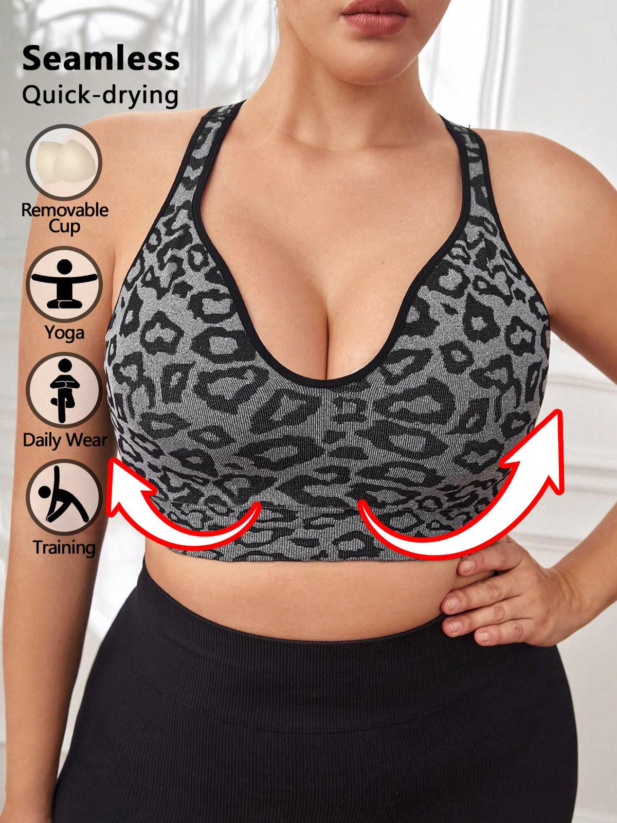 SUOVADUN 2307 Seamless Sports Bras for Women Running Bra Sleeveless Fitness Workout Crop Tops Yoga Bra Removable Padded Quick Dry Gymclothes Training Outfits with Moisture Wicking & High Elasticity