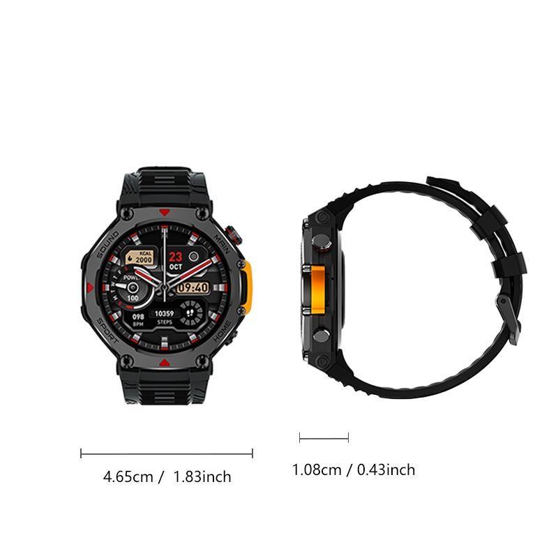 Men's Sport Smart Watch M-Rex4, 1.45 Inch HD Touch Screen, Bluetooth-compatible Call Sos NFC, Multi-Sport Modes, Heart Rate Sleep Monitor, 5atm Waterproof, 500mah Battery