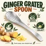 2027 Stainless Steel Ginger Grating Spoon, 1/2pcs Manual Garlic Masher, Kitchen Gadget for Mash Garlic and Ginger, Durable Cookware Accessories, Stainless Steel Kitchenware