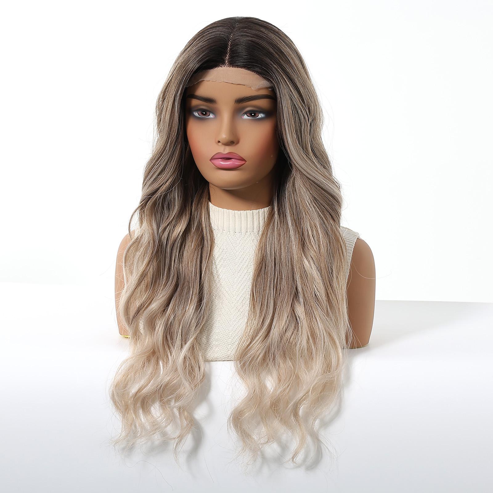 Topshe Natural Wave Wig, Heat Resistant Balayage, 26 Inches, Natural Look, Versatile for Daily Wear, Graduation, Travel, Holidays, Lace Front Wig