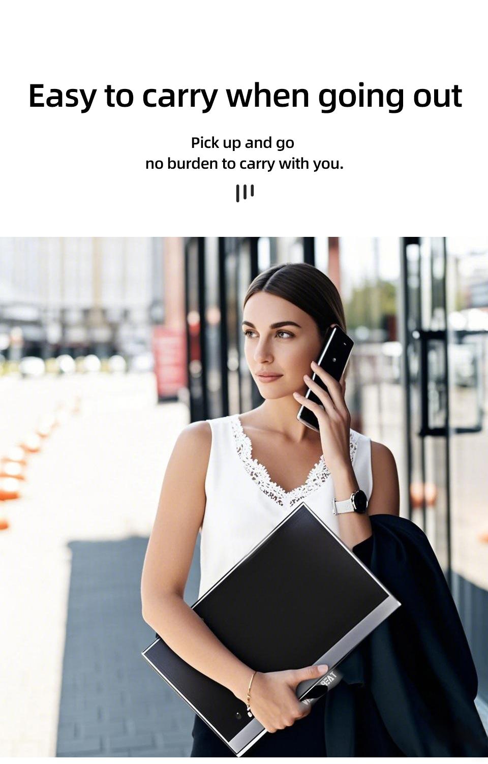 15.6 Inch Fhd Touch Portable Monitor, 100% Srgb Compatible with Ps5/switch, Includes Smart Protective Case, Ideal for Gaming and Work