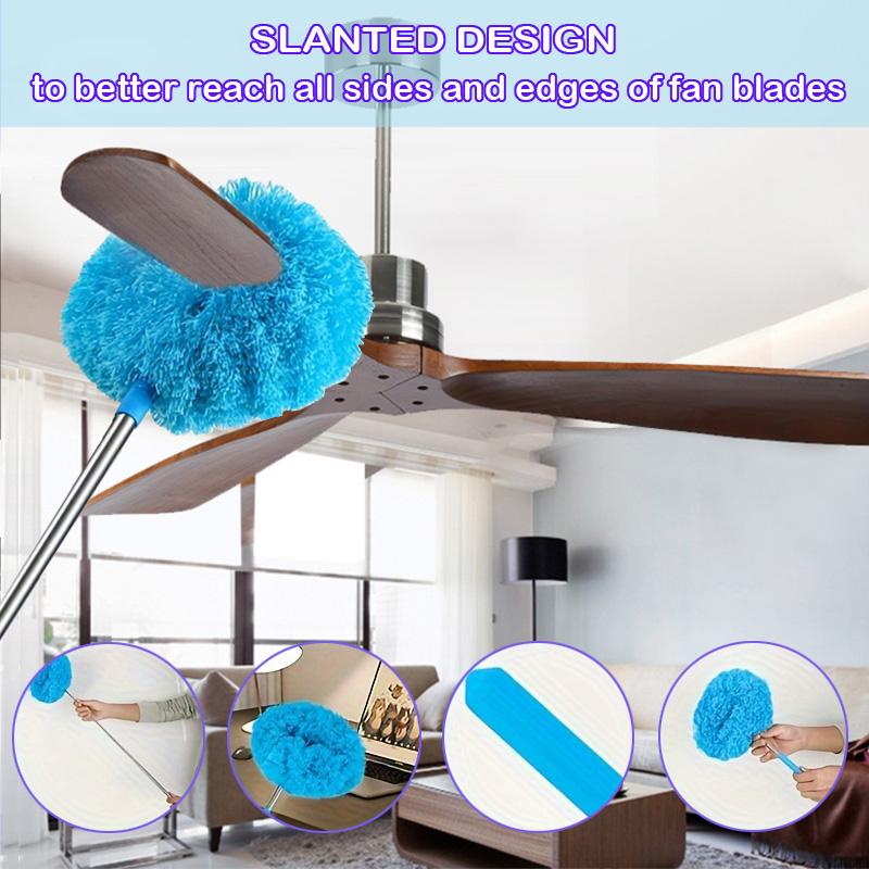 Ceiling Fan & Household Dust Buster: Extendable Removable Microfiber Duster with Anti-Static Washable Feature, Ideal for Summer and Fall Cleaning, a Decoration-worthy Housekeeping Essential seasonal