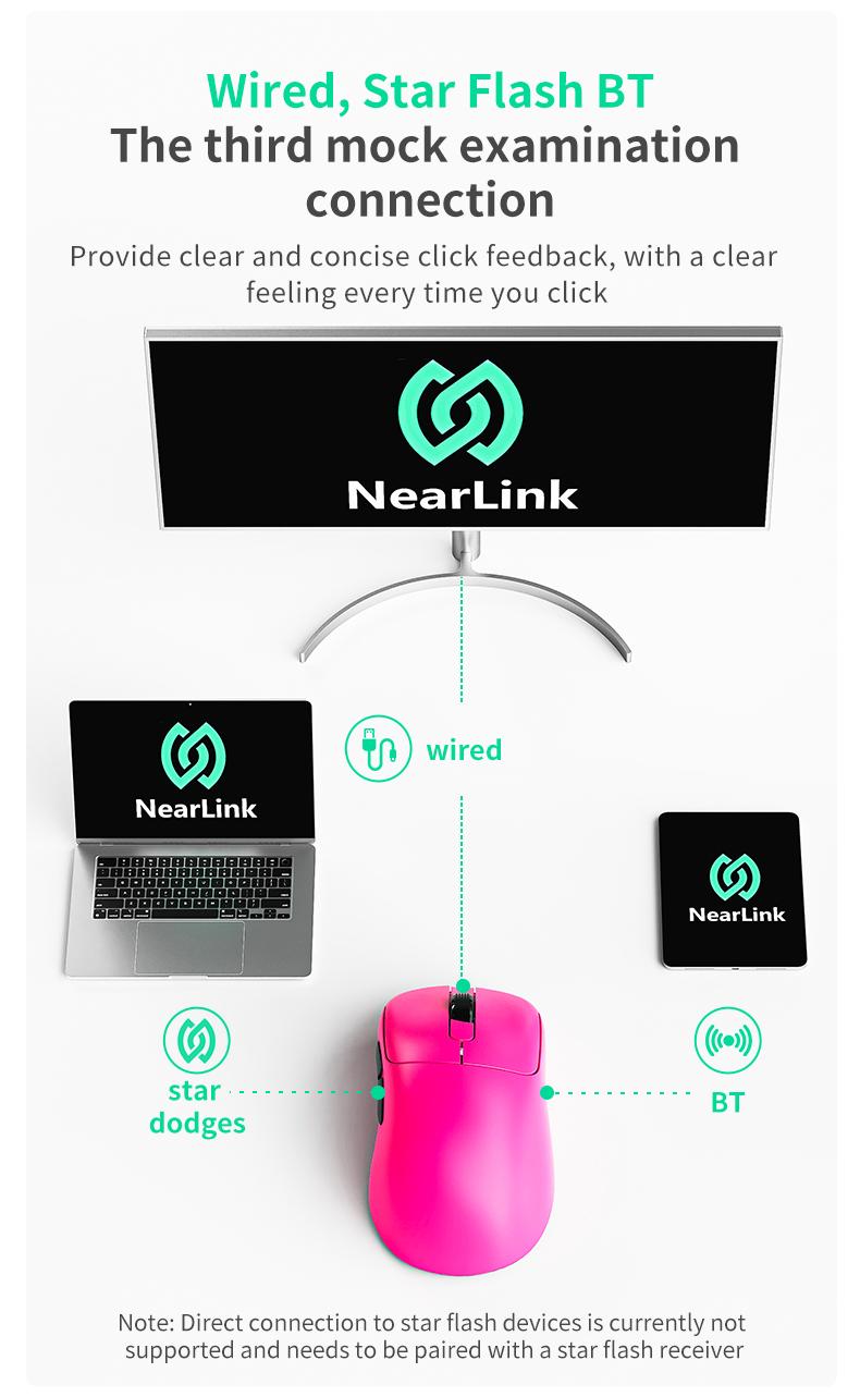 Mage Aj179nl Dual Mode //rose Long-Lasting Version, Lithium Polymer Battery, Keyboard & Mouse Model Aj179NL