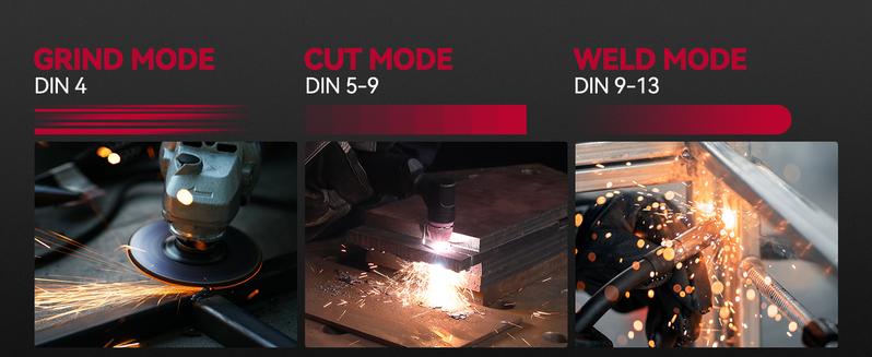 ARCCAPTAIN Auto Darkening Welding Helmet with 180° Panoramic Side View, 1/1/1/1 True Color Large Viewing Welding Hood with 4 Sensors, Solar Powered, Wide Shade for WELD CUT GRIND Black Friday and Cyber Monday Deal, Thanksgiving/Christmas Gifts for Men/Dad ARCCAPTAIN Auto Darkening Welding Helmet with 180° Panoramic Side View, 1/1/1/1 True Color Large Viewing Welding Hood with 4 Sensors, Solar Powered, Wide Shade for WELD CUT GRIND Black Friday and Cyber Monday Deal, Thanksgiving/Christmas Gifts for Men/Dad