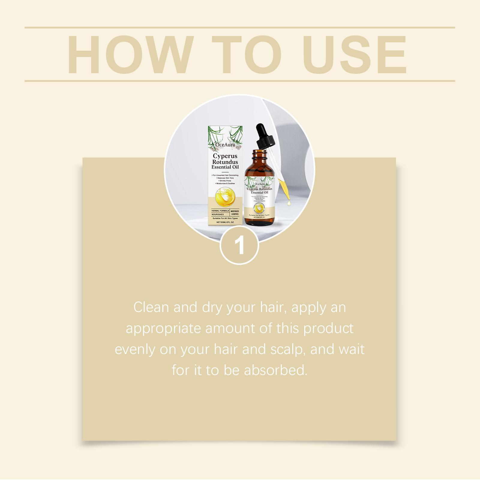 Herbal Hair Removal Care Oil, Gentle Hair Cleansing, Smooth Skin, Aloe Vera Extract, Soothes Sensitive Skin After Shaving