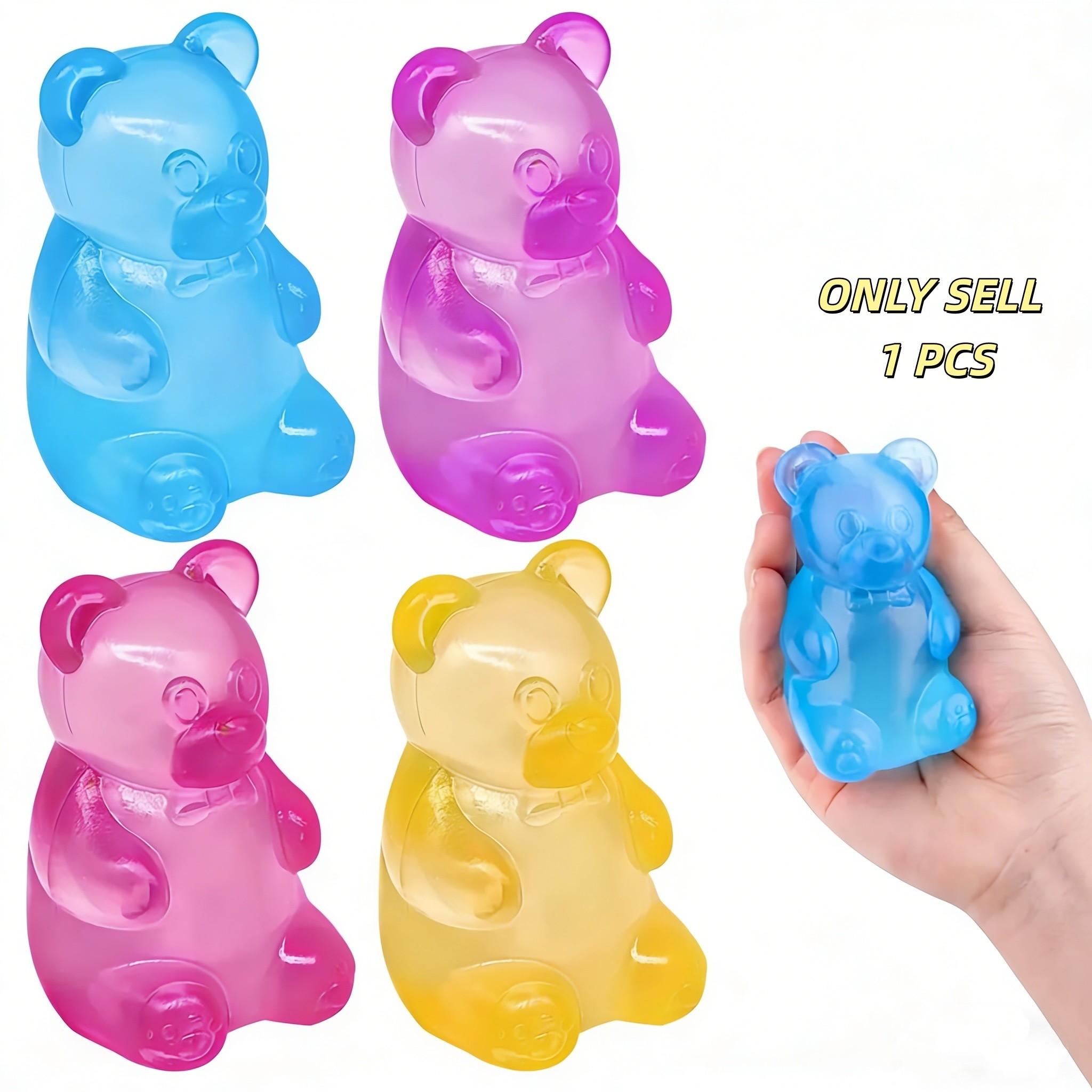 Soft Candy Bear Sensory Stress Relief Toy, Jelly Filled Squeeze Toy, Pressure Release Toy, Birthday Gift, Gift Bag Fillers