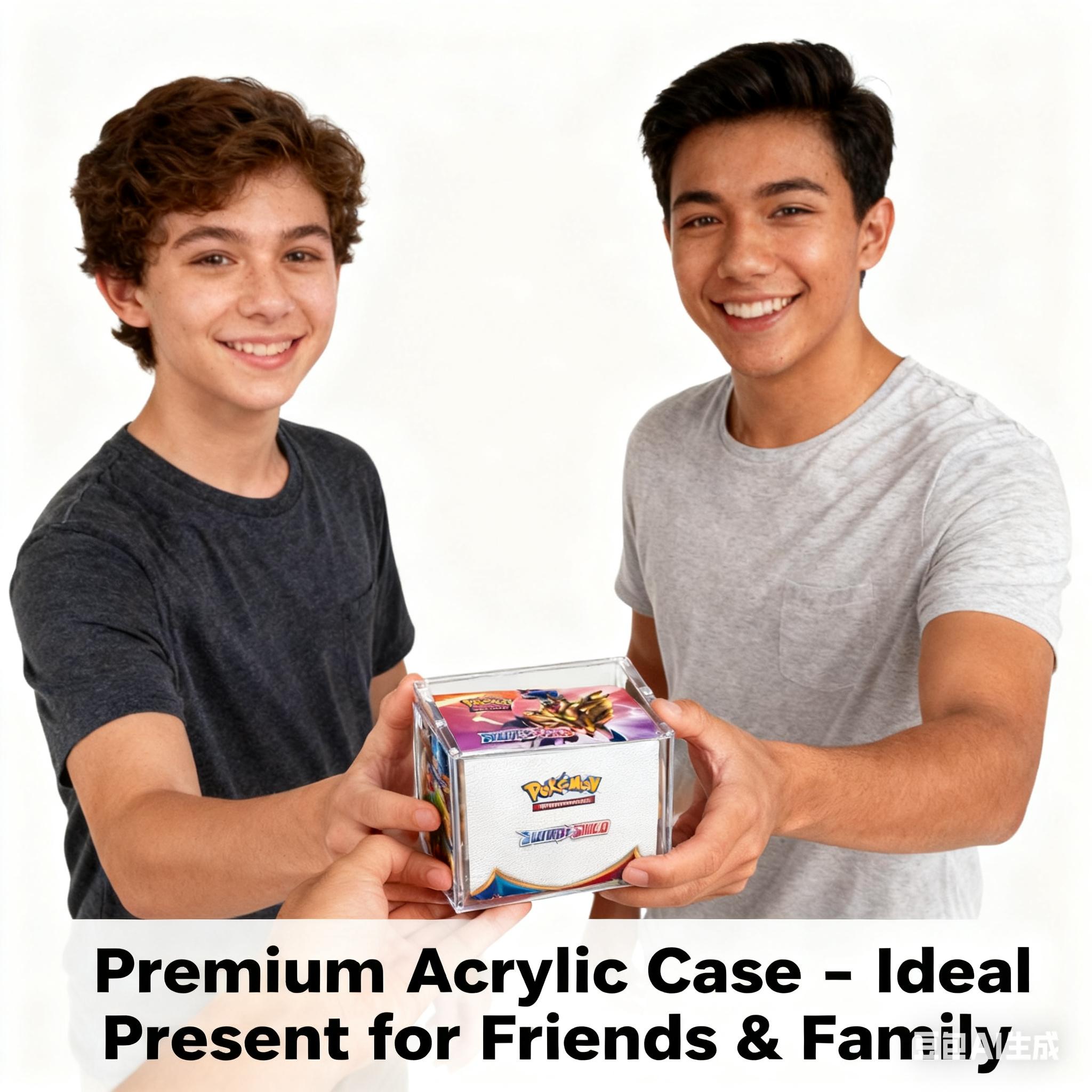 Acrylic Stackable Display Case for Elite Trainer Etb Cards, Trade Card Box, Dustproof High Transparency Magnetic Closure, Durable Collectible Storage Box