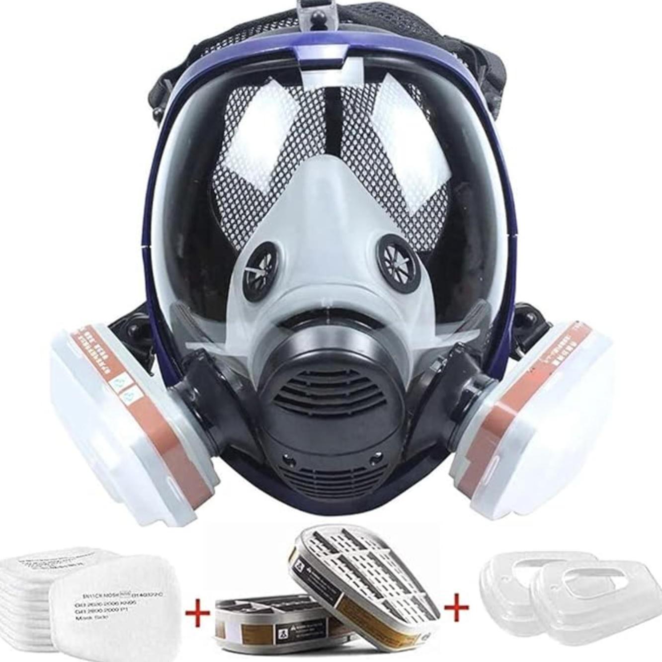 17 in 1 Full Face Respirator, Respirator Mask, Reusable Protective Face ...