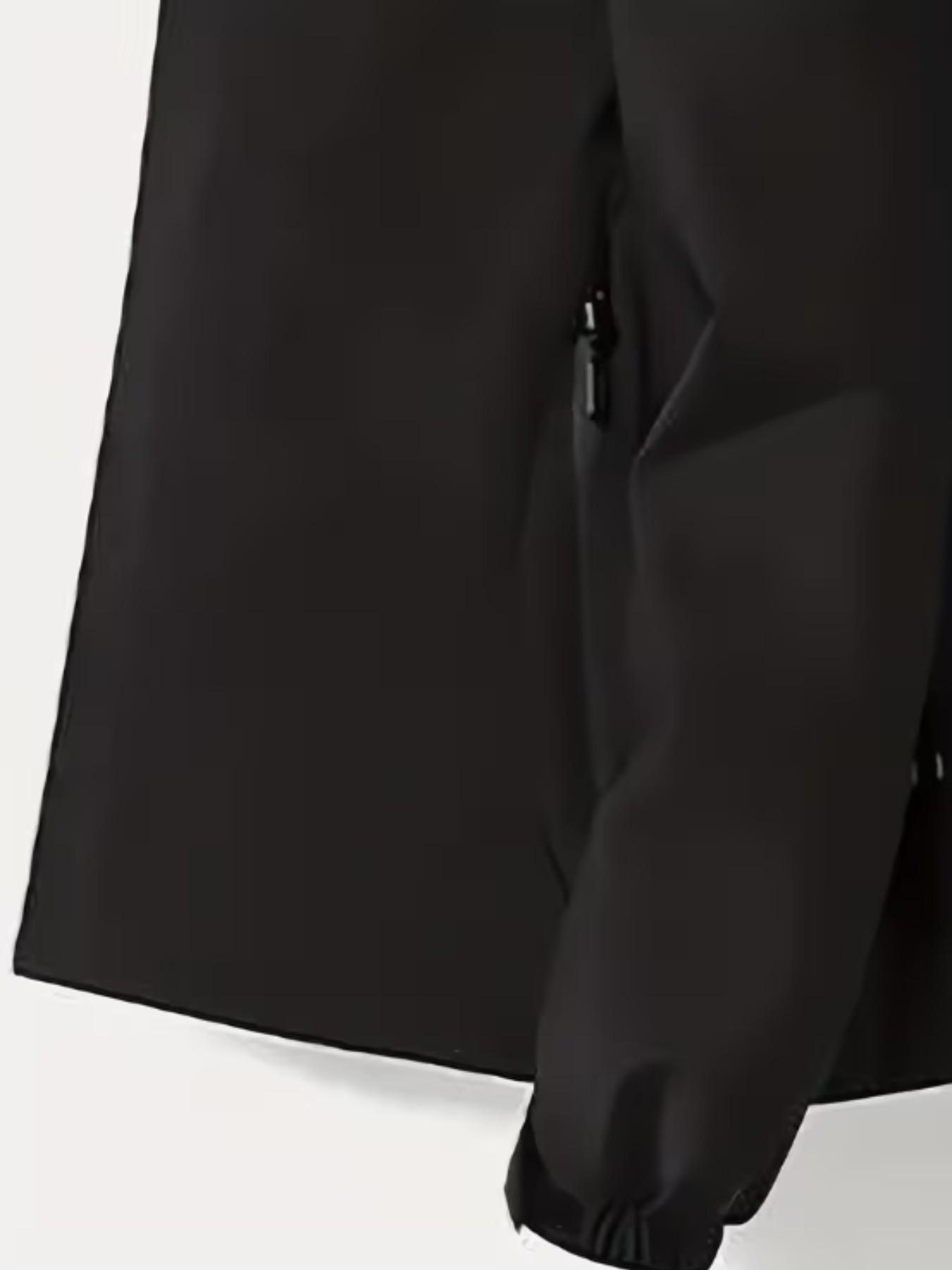 Men's Fashion Ursus Logo Lightweight Outdoor Windproof Jacket, Bear Print, Long Sleeve, Fitted, All Seasons, Durable Polyester