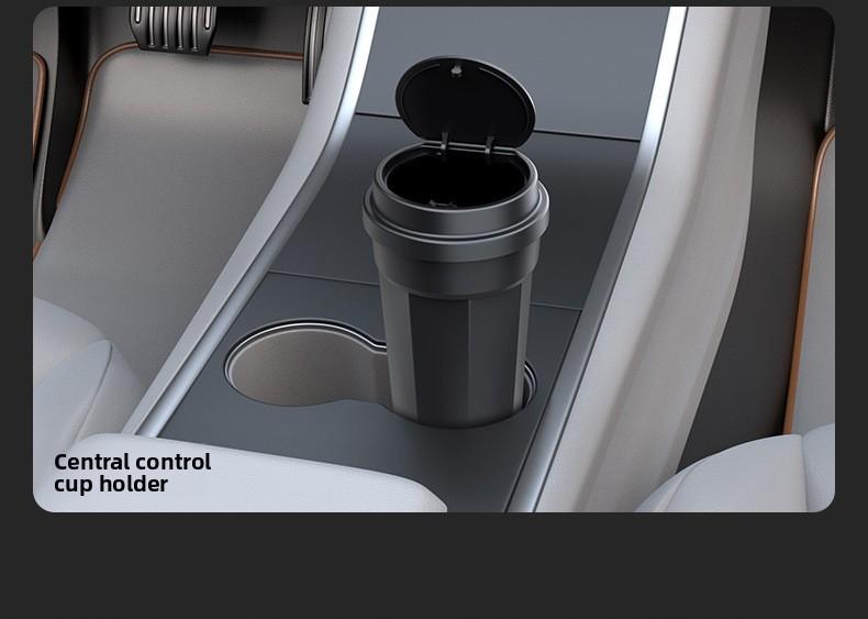 VehicleTrashBinCupHolderPhoneStorageCarOrganizingBoxFruitPeelBucket