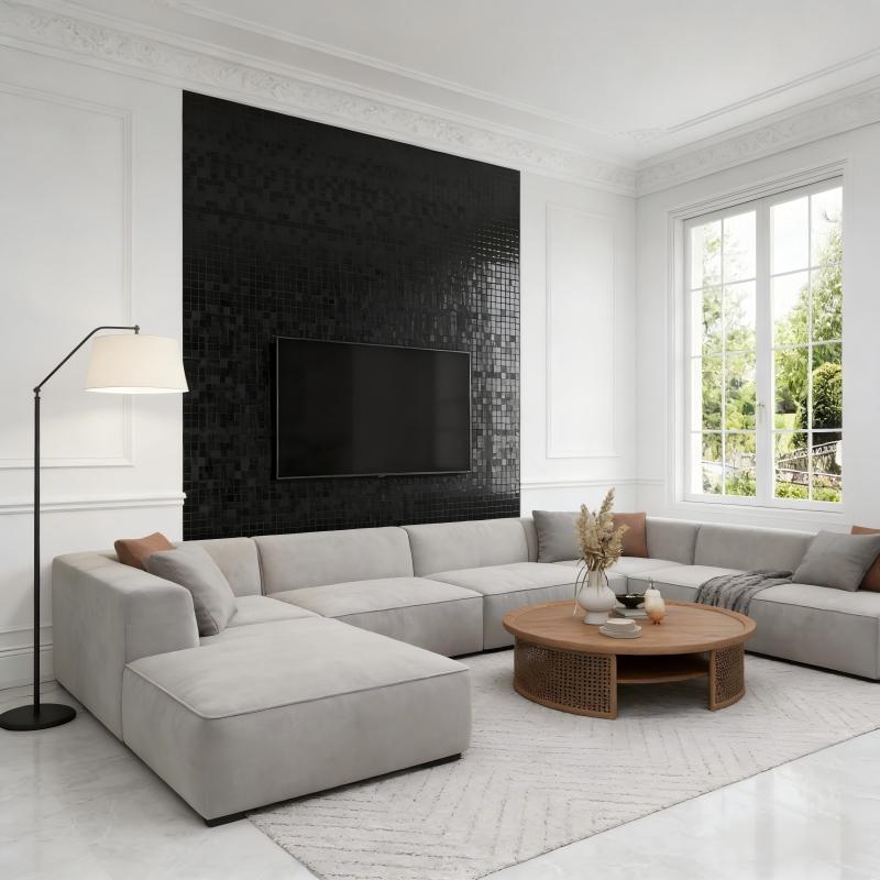 1 Roll 3D Metallic Texture Decorative Sticker, 2mm Thick Ceiling Wall Mural, Easy Installation, Seamless Splicing, Peel and Stick Wall Decal for Living Room Bedroom Modern Home Decor