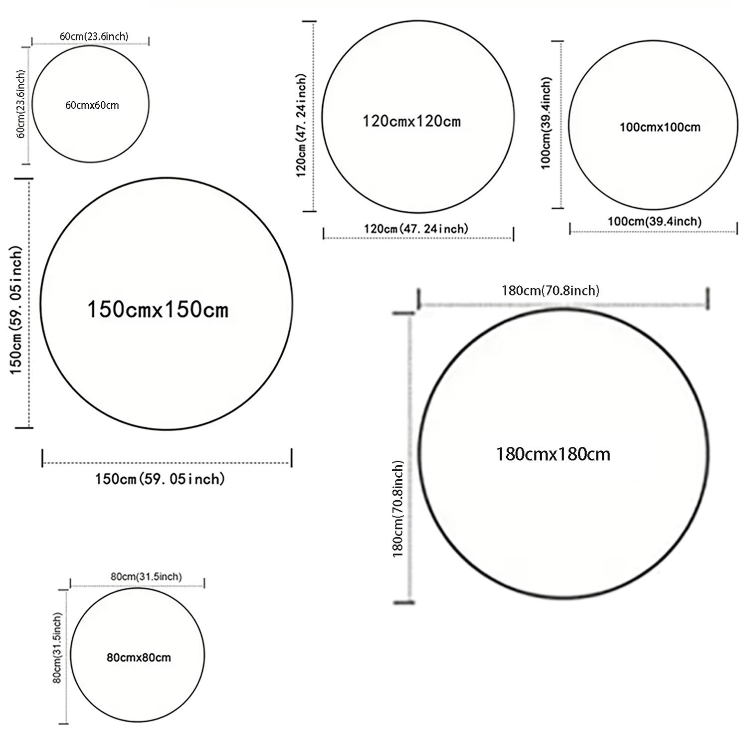 1piece of fashionable woven rope printed 2D plan circular pattern floor mat, suitable for bedroom bedside decoration, living room home decoration, balcony decoration, hotel decoration, entrance, kitchen, bathroom and other places, available in all seasons