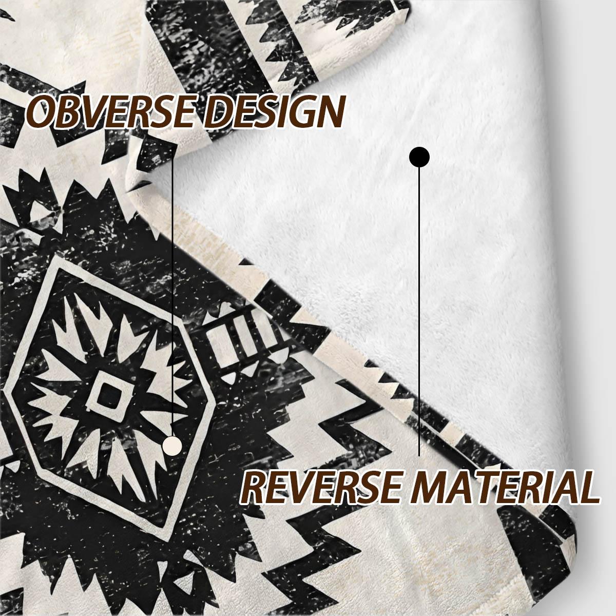 Boho Pattern Blanket, Lightweight Warm Flannel, Soft Breathable, Car Travel Bedroom Cover, Holiday Gift, Pet Pad, Multi-Use Rug