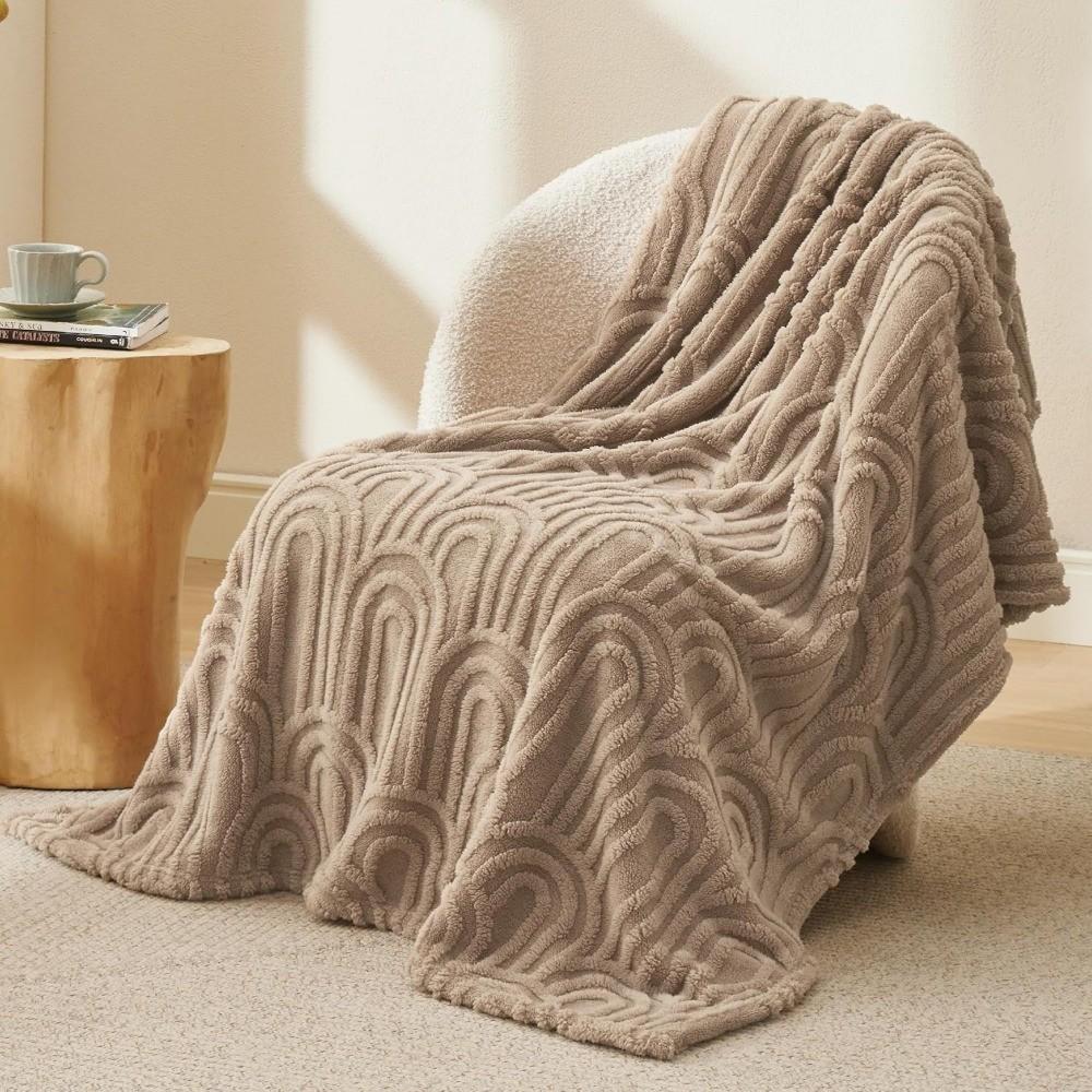 Flannel Fleece Super Soft Cozy Fluffy Throw，Arch Chic Bedding for All Seasons,Soft Fleece Blankets Gifts for Women Mom Girls