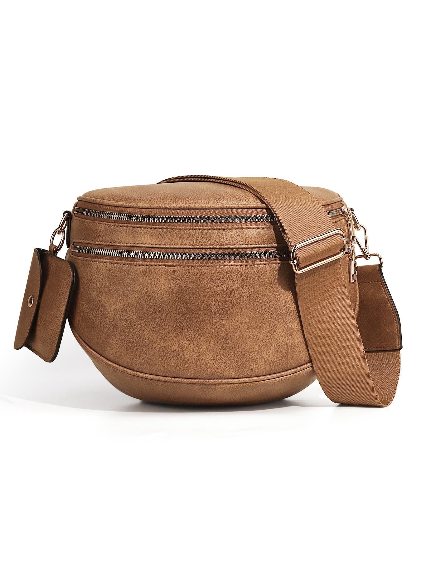 Large Crossbody Bag for Women Ladies' Saddle Bag Girls Sling Bag with Adjustable Strap and Coin Purse Stylish Urban Minimalist Commuting Lightweight Single Shoulder Women's Bag