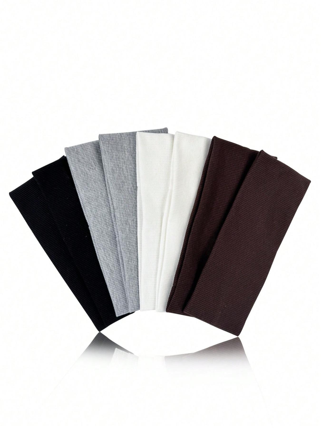 8pcs-Set-Solid-Color-Breathable-Moisture-Wicking-Sports-Headbands-Suitable-For-Gym-Workouts-Running-And-Daily-Wear-Hair-Band-Turban-Headband-Sweatband-Hairband-Gym Wrap Headband