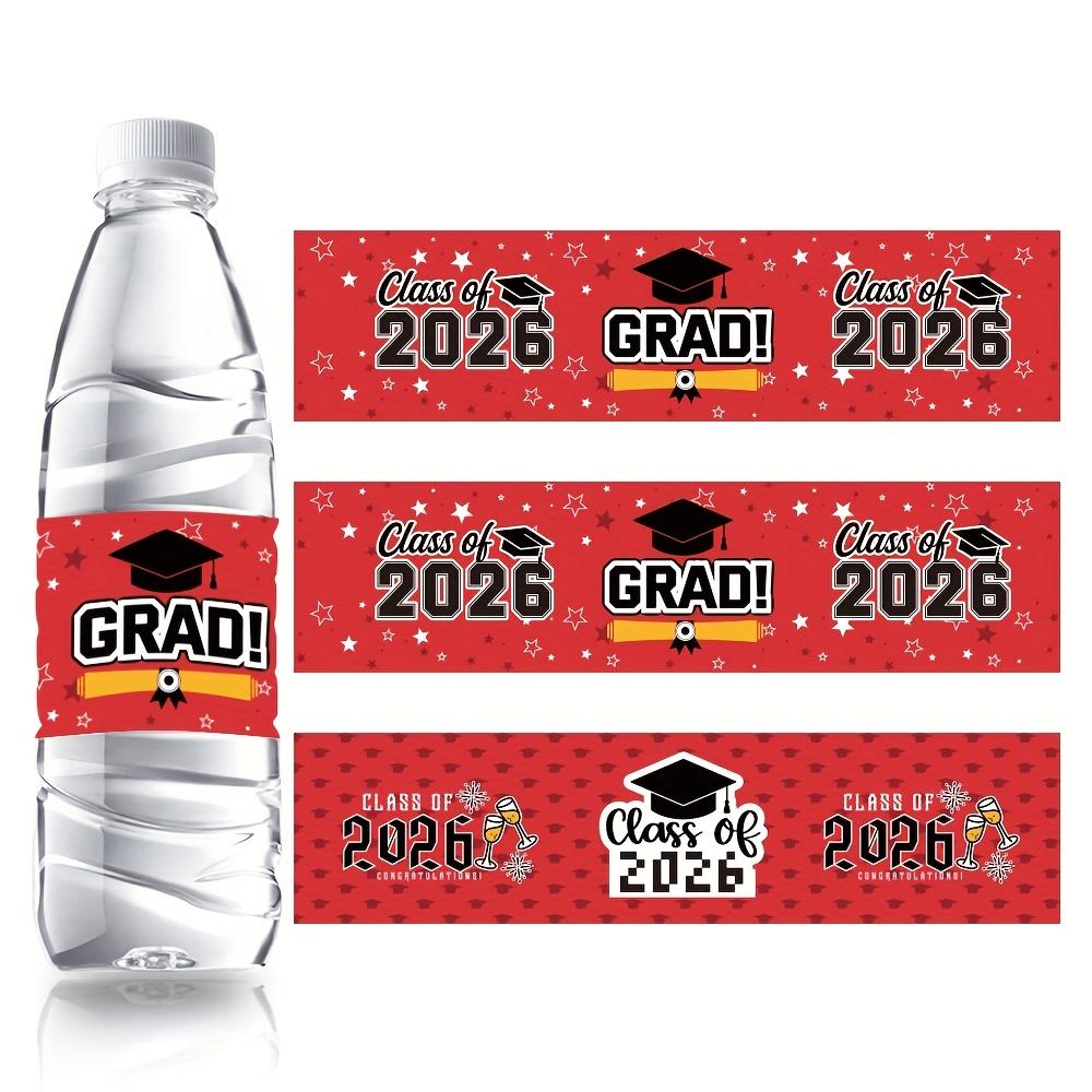 36 Pieces 2026 Graduation Water Bottle Labels, Blue Party Decor Stickers, High School Graduation Gifts, Event Decoration 36 Pieces 2026 Graduation Water Bottle Labels, Blue Party Decor Stickers, High School Graduation Gifts, Event Decoration