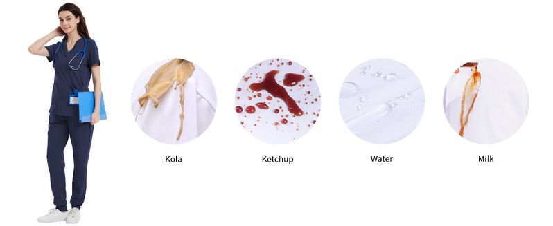 Yoga Scrub Stain Resistant Pant for Women 5 Pockets - Petite Tall Regular Jogger Scrubs, Comfort Stretch