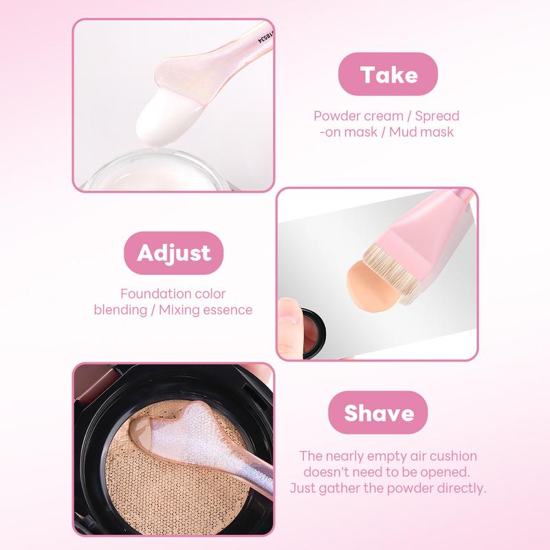 MAANGE Makeup Brush Set with 2pcs Foundation Brush + 5pcs Powder Puffs + Foundation Color Palette for Cream, Liquid, Mineral Foundations & BB/CC Creams, Essential Beauty Tools for Flawless Application, Makeup Accessories Gifts for Friends